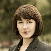 On the photo: Ksenia Knyshenko